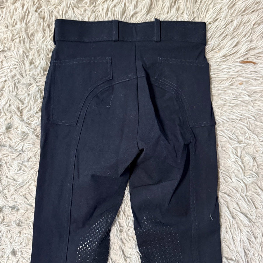 Girl’s Size 14 Navy Knee Patch Horseback Riding Breeches