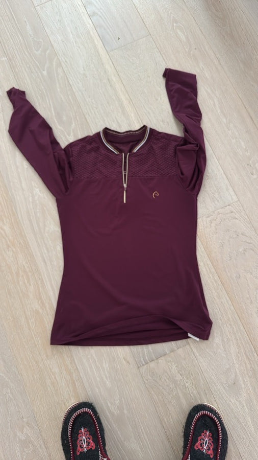 EQUITHEME Equitheme maroon top