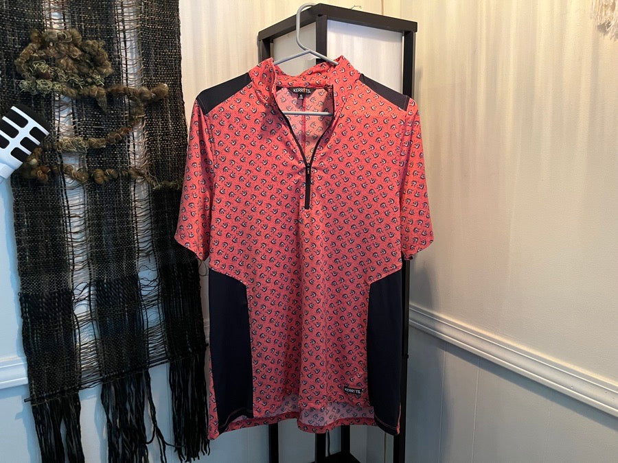 KERRITS Kerrits ice fil quarter zip short sleeve