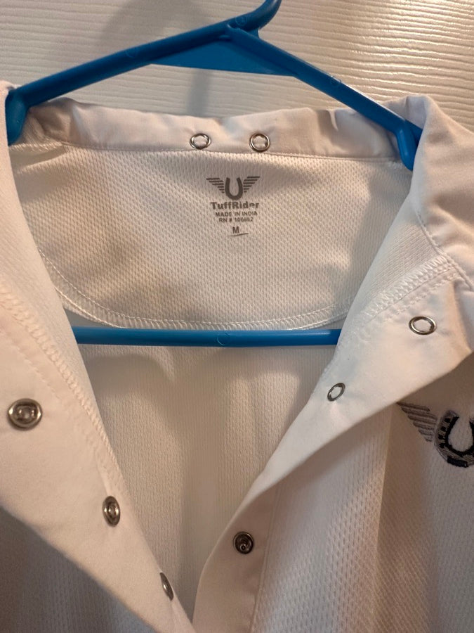 TuffRider White/Pink long sleeve Schooling Shirt