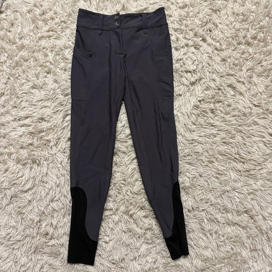 Women’s Small Grey Free Ride Full Seat Horseback Riding Breeches