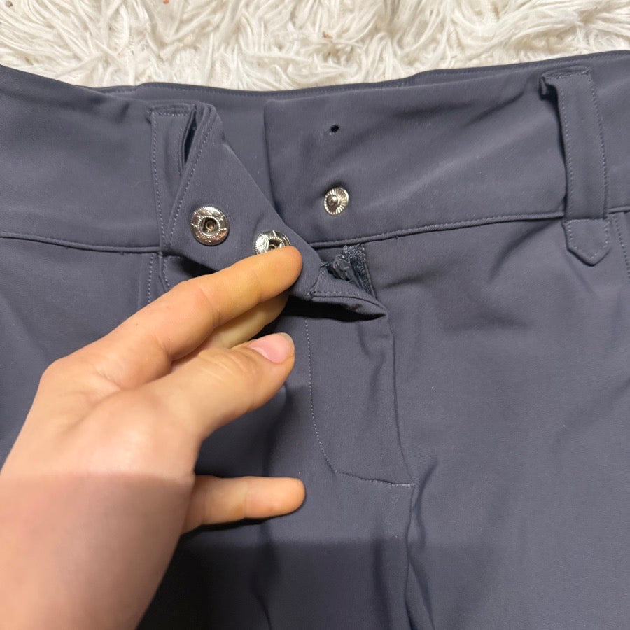 Women’s Small Grey Free Ride Full Seat Horseback Riding Breeches