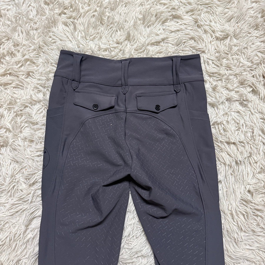 Women’s Small Grey Free Ride Full Seat Horseback Riding Breeches