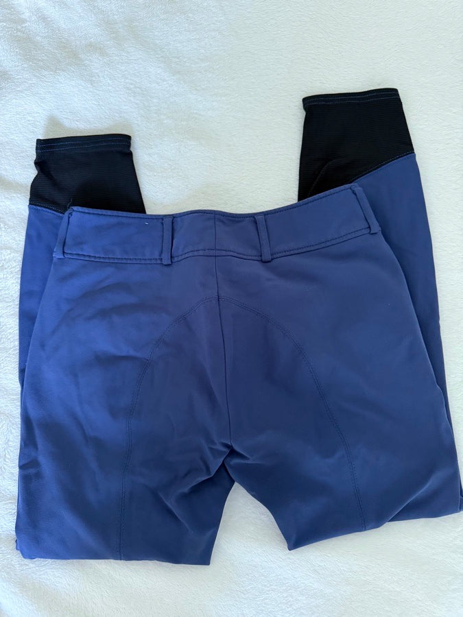 26R RJ Classics knee patch breeches- Blue