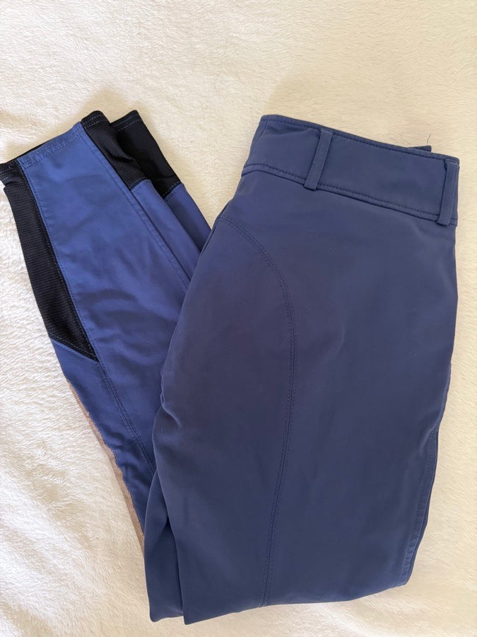 26R RJ Classics knee patch breeches- Blue