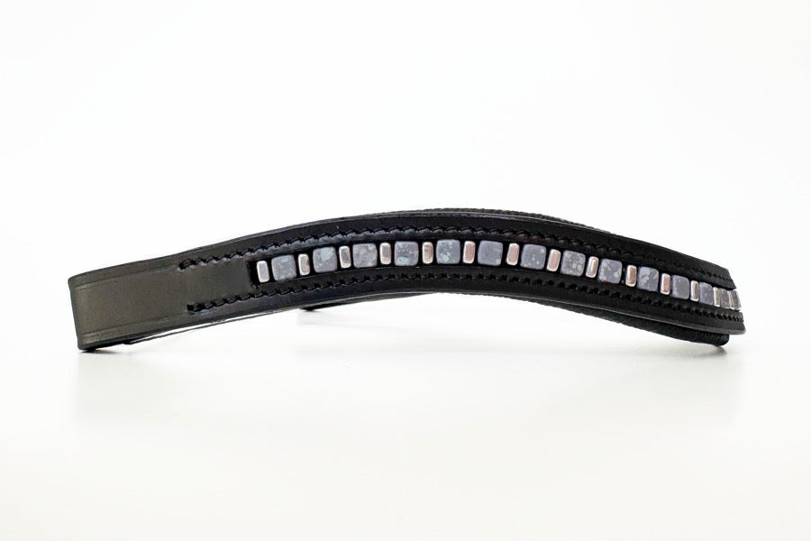 OTHER Blue & Silver Beaded Browband (4)