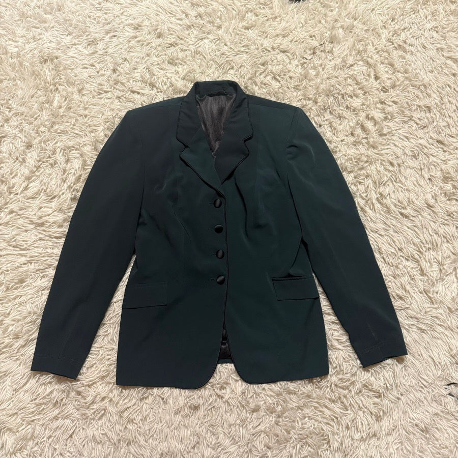 Women’s Size 14R Green Grand Prix Horseback Riding Show Coat. Good Condition.