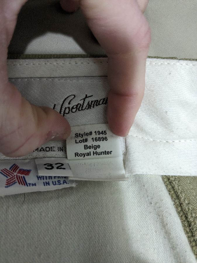 Worn once! Tailored Sportsman side-zip show breeches, sz 32