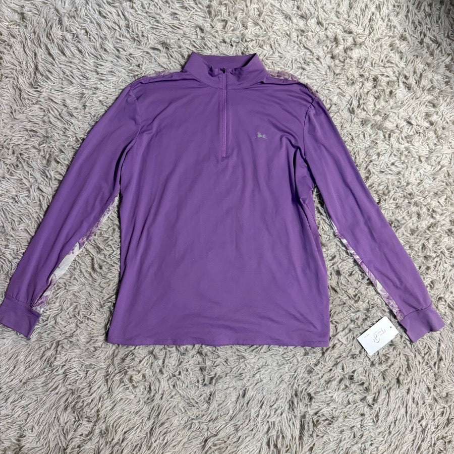 RJ CLASSICS Women’s XXL Purple RJ Classics Long Sleeve Horseback Riding Sunshirt . Good Cond