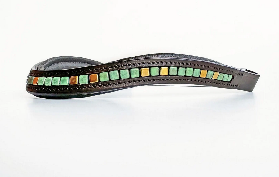 OTHER Green & Gold Browband (4)