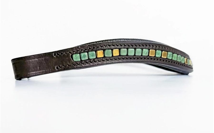 OTHER Green & Gold Browband (3)