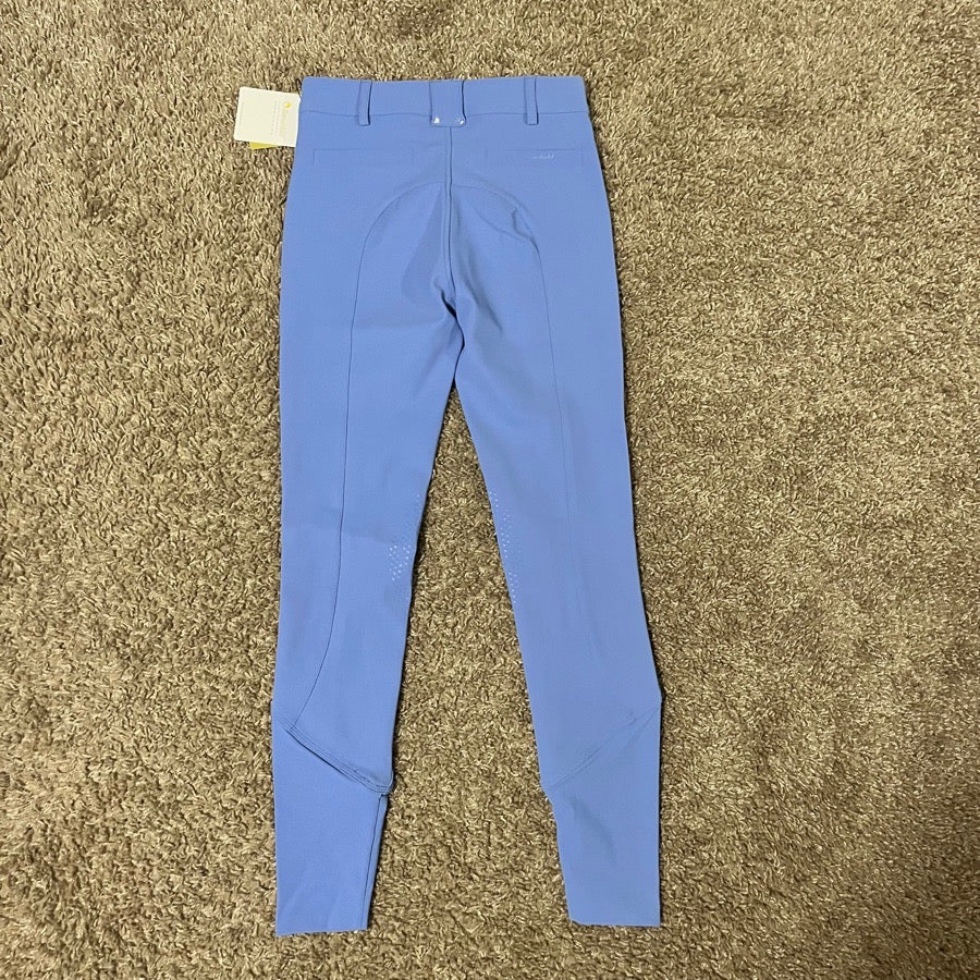 New Women Size 24 Blue Samshield Charlotte Knee Patch Horseback Riding Breeches