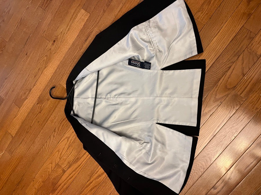 Black shires kids show coat