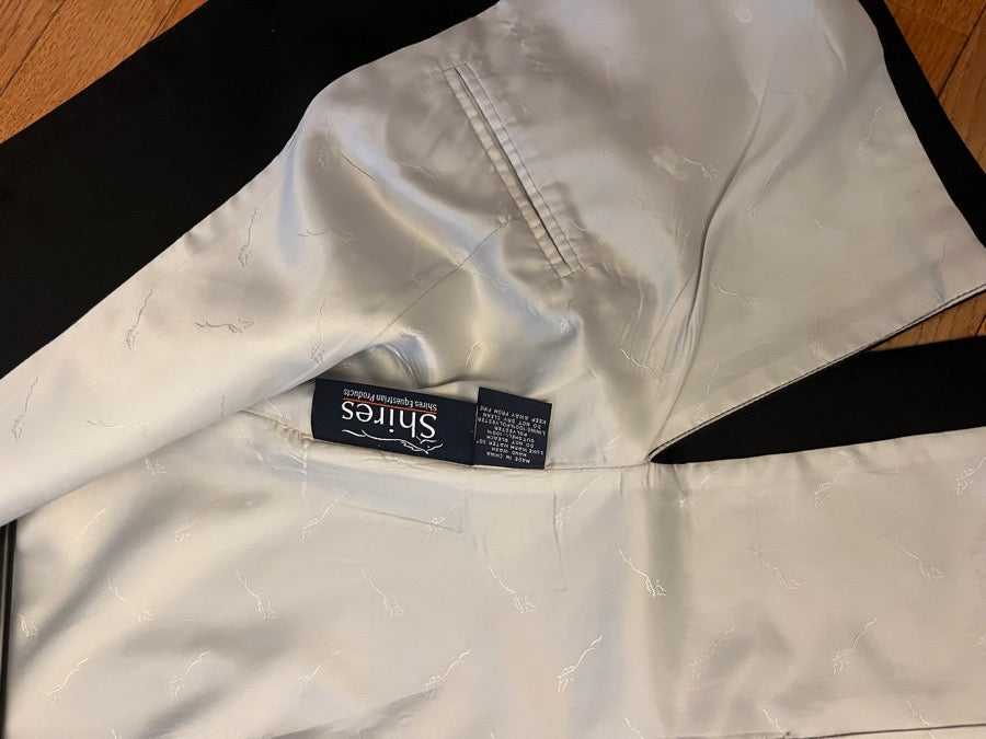 Black shires kids show coat