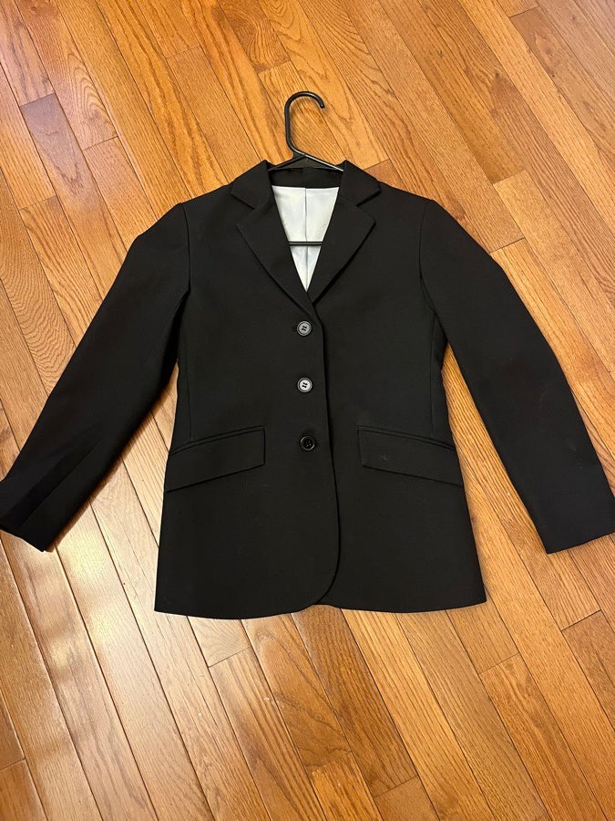 Black shires kids show coat