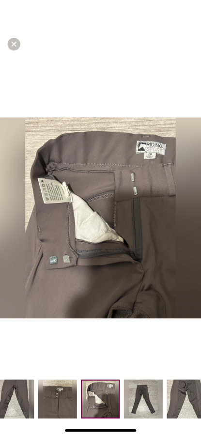 Riding Sport gray full seat breeches