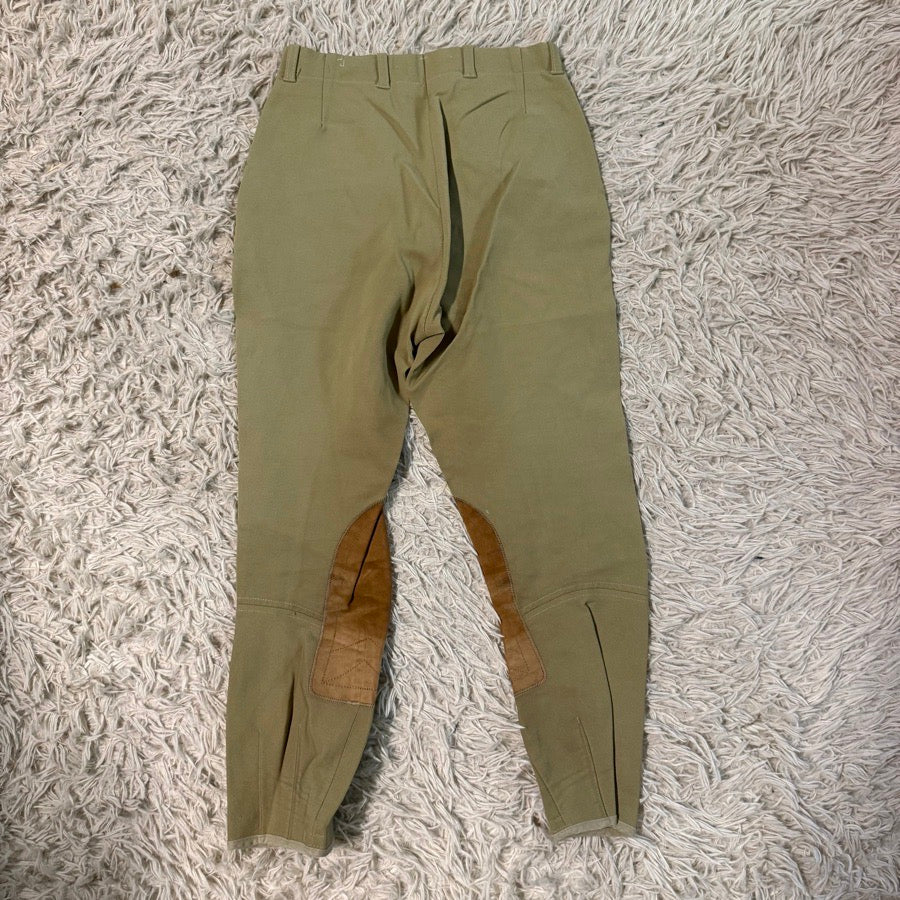 Women’s Size 24 Tan Tailored Sportsman Knee Patch Horseback Riding Breeches