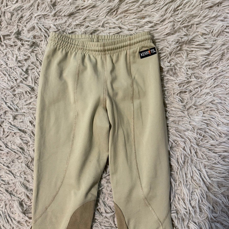 Girl’s Small Kerrits Knee Patch Horseback Riding Tights Breeches. Good Condition