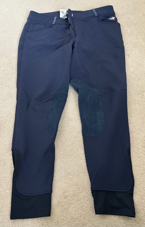 32R Smartpak Piper winter softshell, navy, knee patch. Great Condition