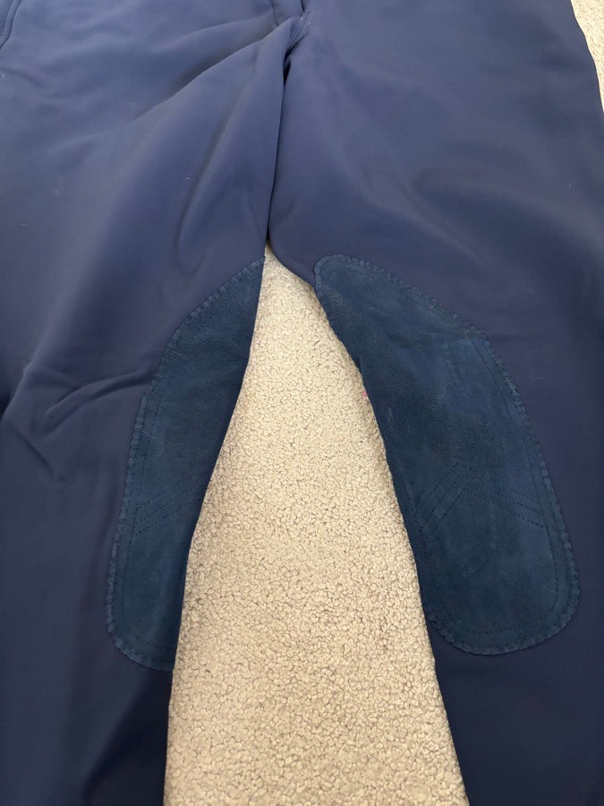 32R Smartpak Piper winter softshell, navy, knee patch. Great Condition