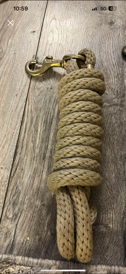 Lead ropes and halter
