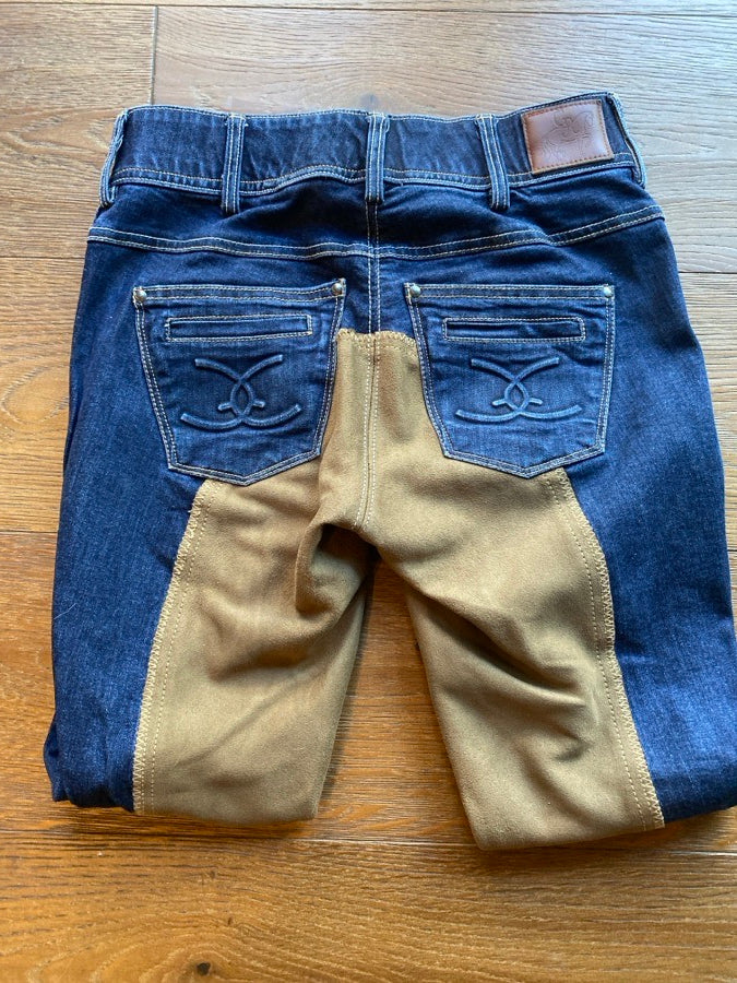 Goode Rider full seat denim breeches 24R