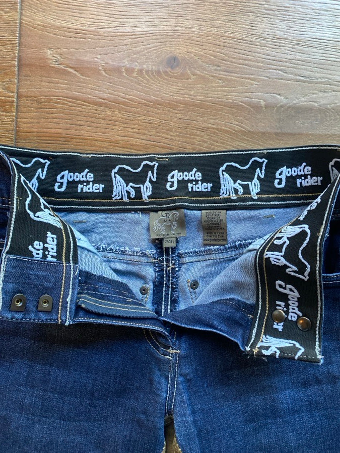 Goode Rider full seat denim breeches 24R