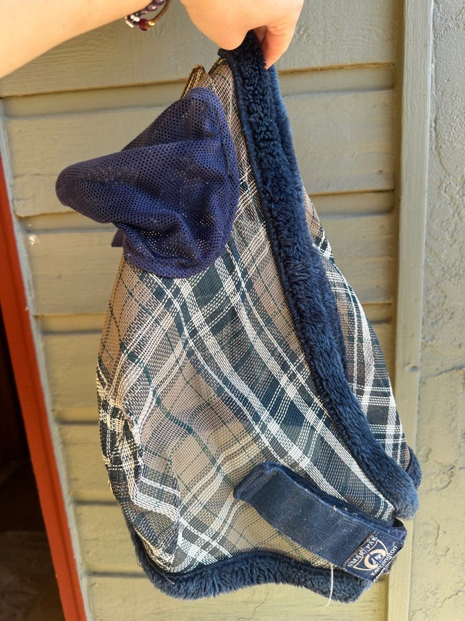 Blue/Beige Plaid Smartpak Kensington w/Ears