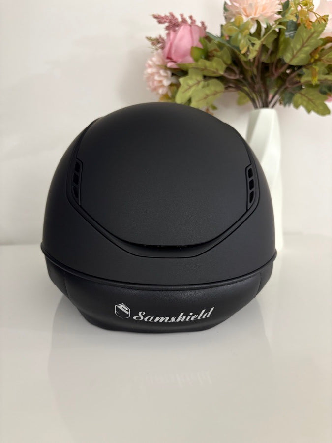 Samshield Miss Shield 2.0 Dark Line helmet with Swarovski crystals