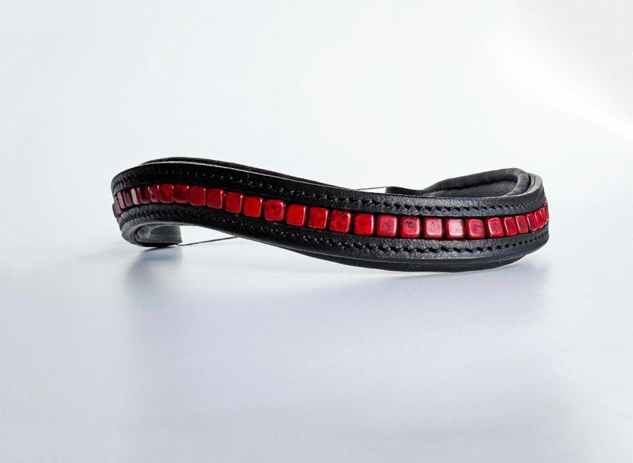 Red Beaded Browband