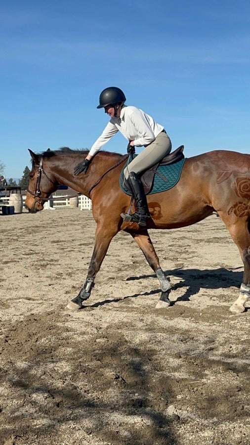 Nunn Finer Rubber Lined Laced Reins - Brown