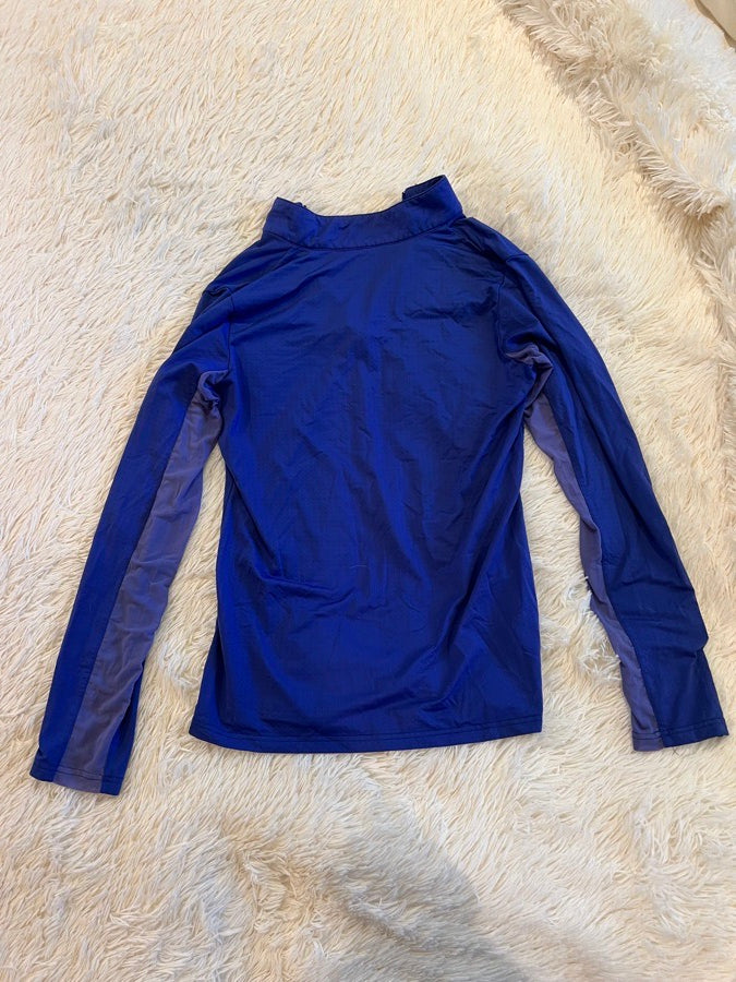 Blue quarter zip