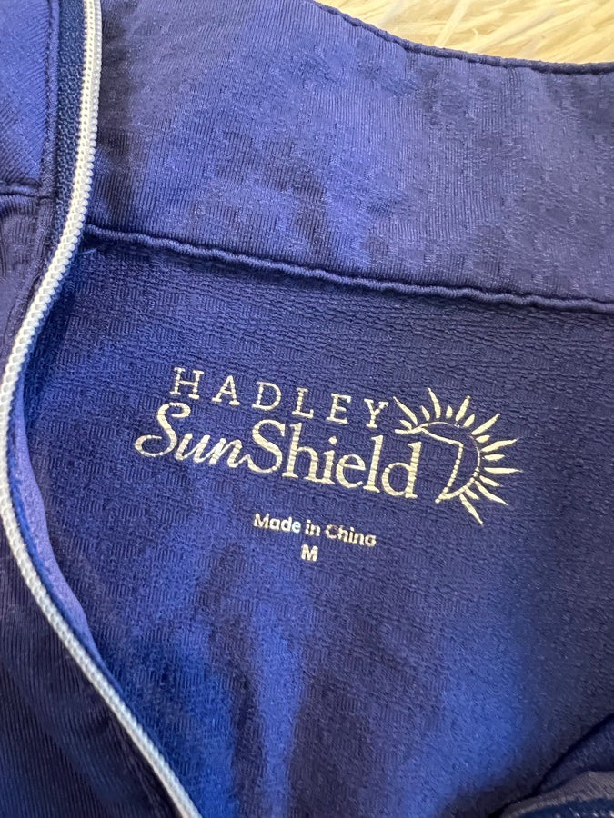 Blue quarter zip