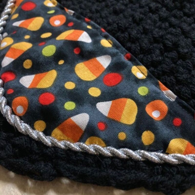 Custom Halloween Candy Corn Ear Bonnet