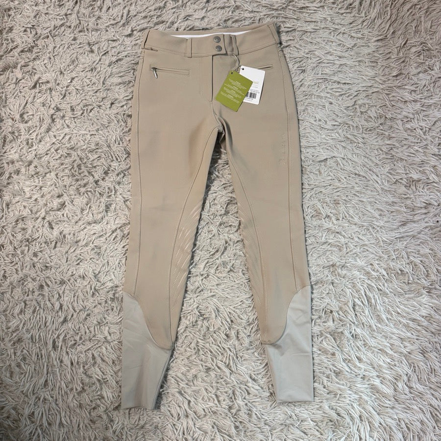 New Women’s Size 30R Tan Samshield Chloe Knee Patch Horseback Riding Breeches