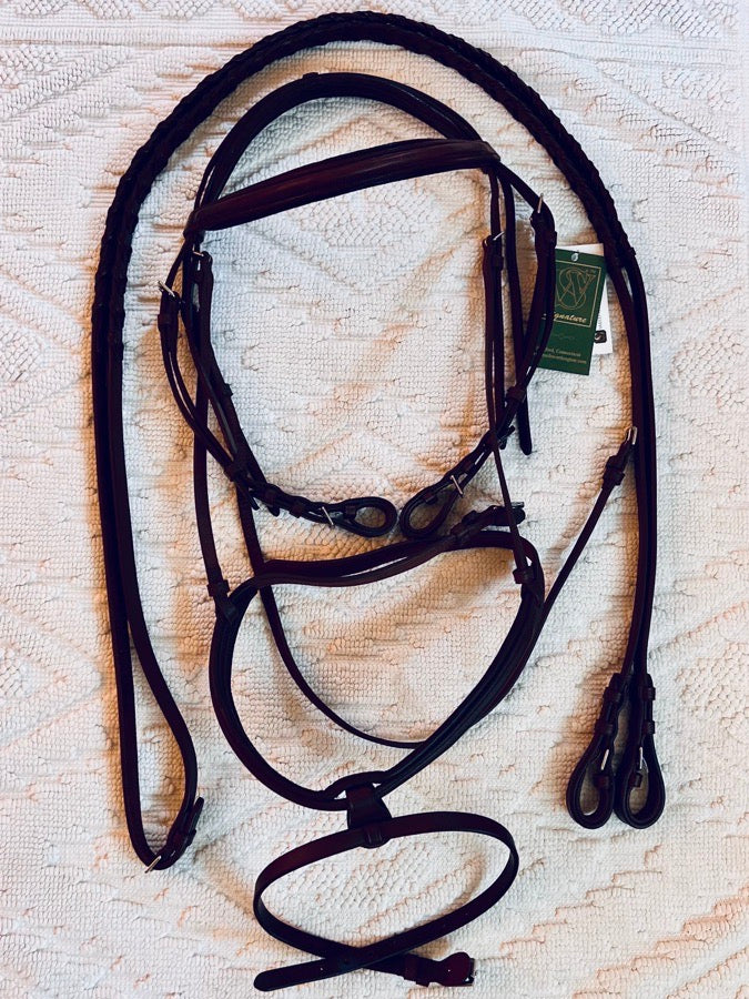 Smith worthington Elite Raised Padded Bridle w/Convertible Flash — Warmblood