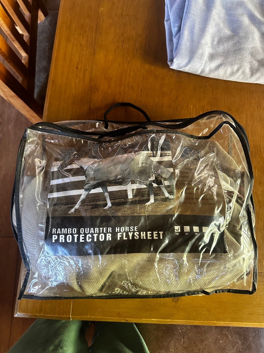 NEVER USED 74” Rambo Quarter Horse Flysheet