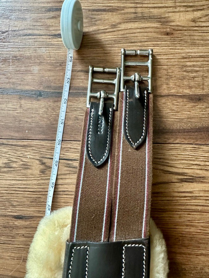 Other 54' Leather Girth with Removable Sheepskin (5)
