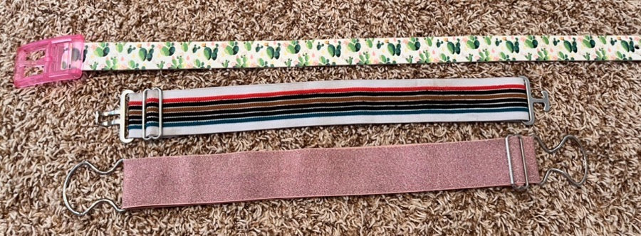 Pink elastic belt