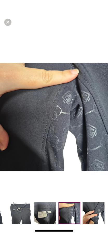 Romfh Isabella Silicone Dressage Full Seat Grip Breech Riding Pants 32R Black