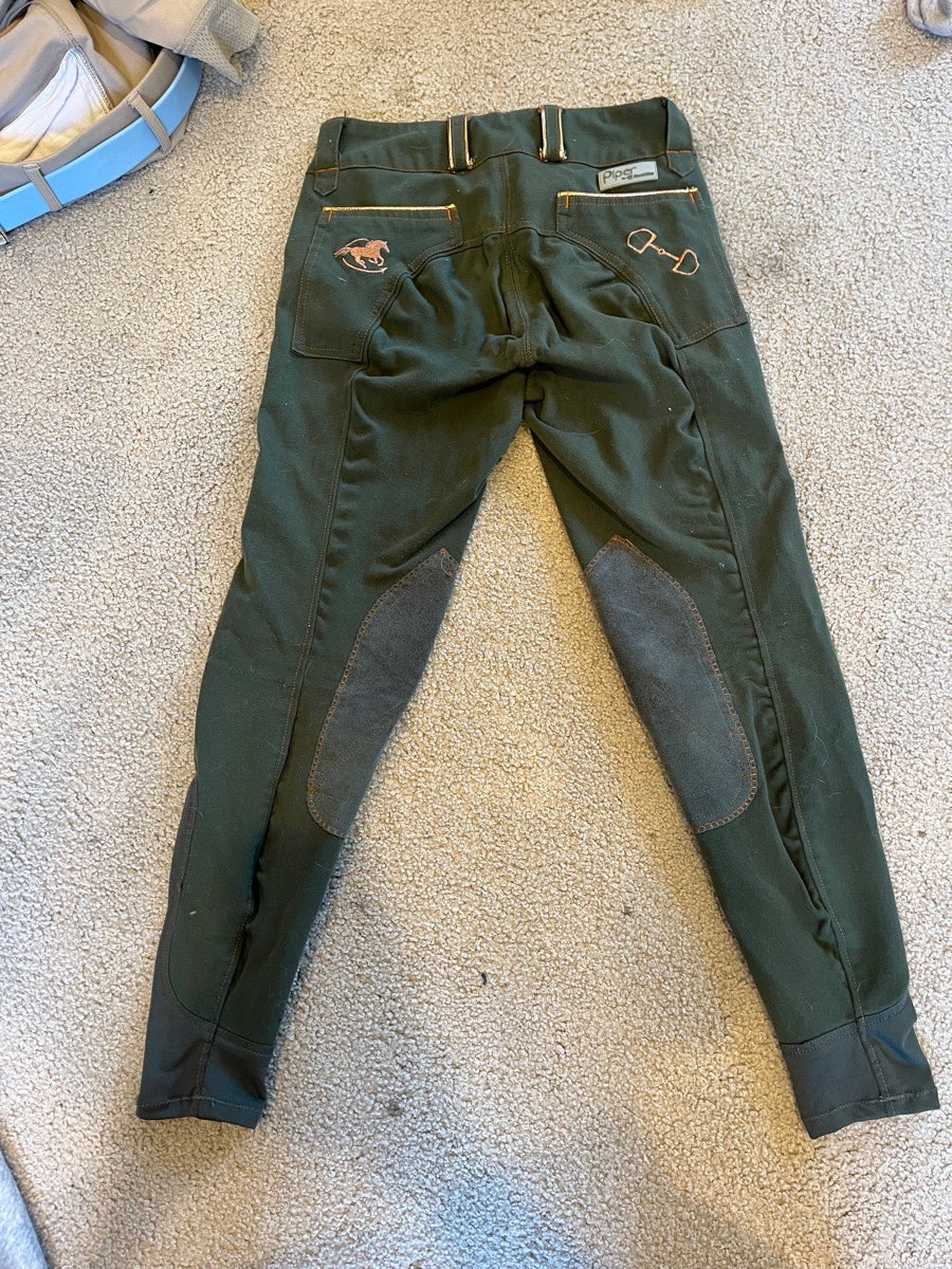Size 24 Green Piper Breeches by Smartpack