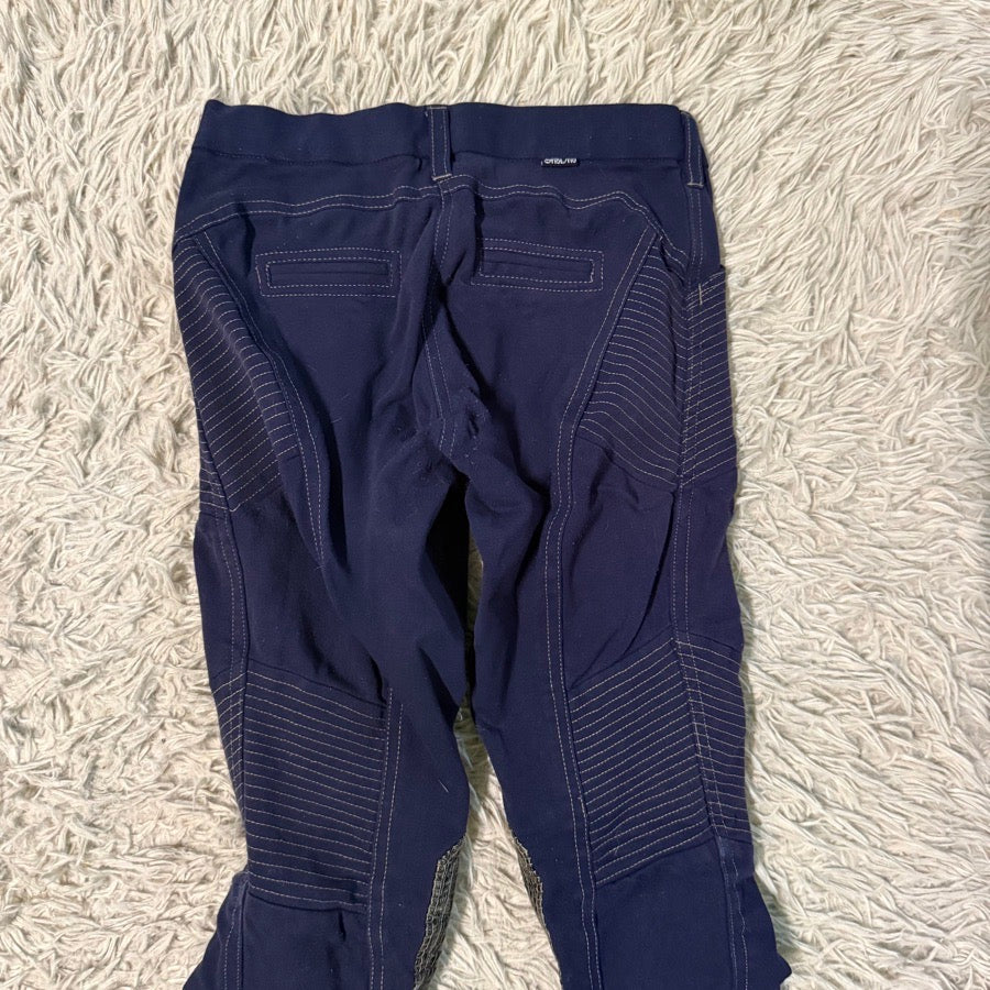 Women’s Size 28 Navy Ghodho Knee Patch Horseback Riding Breeches