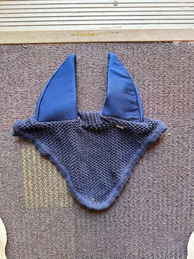 Horze navy sound proof bonnet (cob)