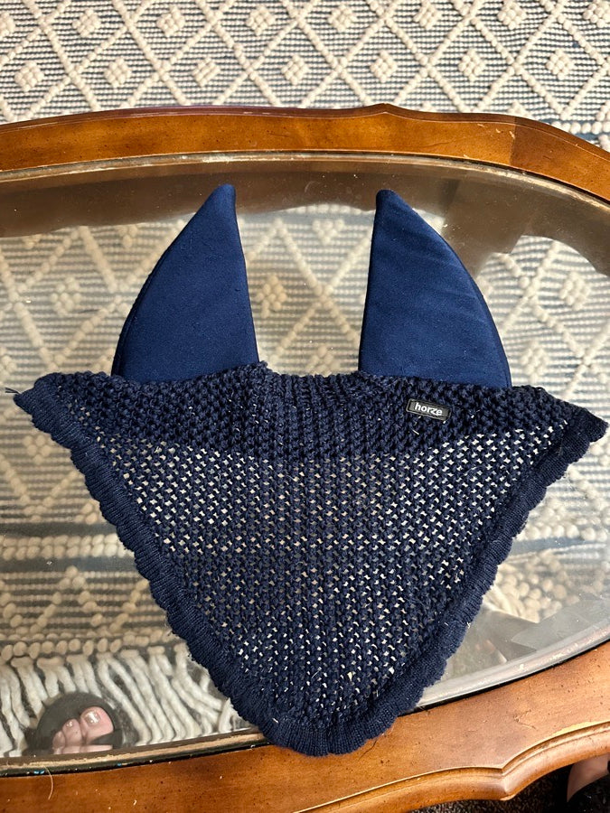 Horze navy sound proof bonnet (cob)