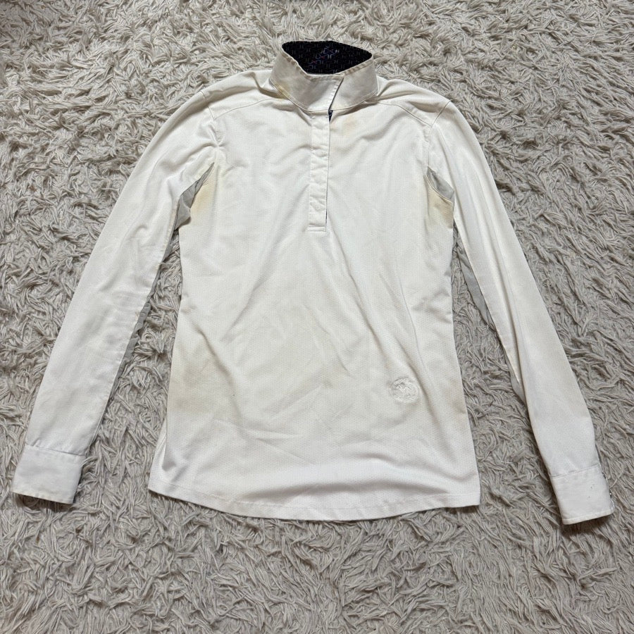 ESSEX CLASSICS Women’s Small White Essex Classics Long Sleeve Horseback Riding Show Shirt