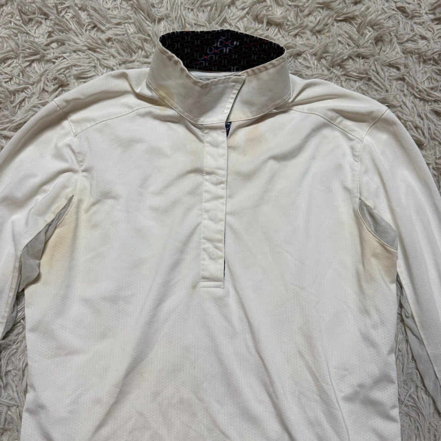 ESSEX CLASSICS Women’s Small White Essex Classics Long Sleeve Horseback Riding Show Shirt (2)