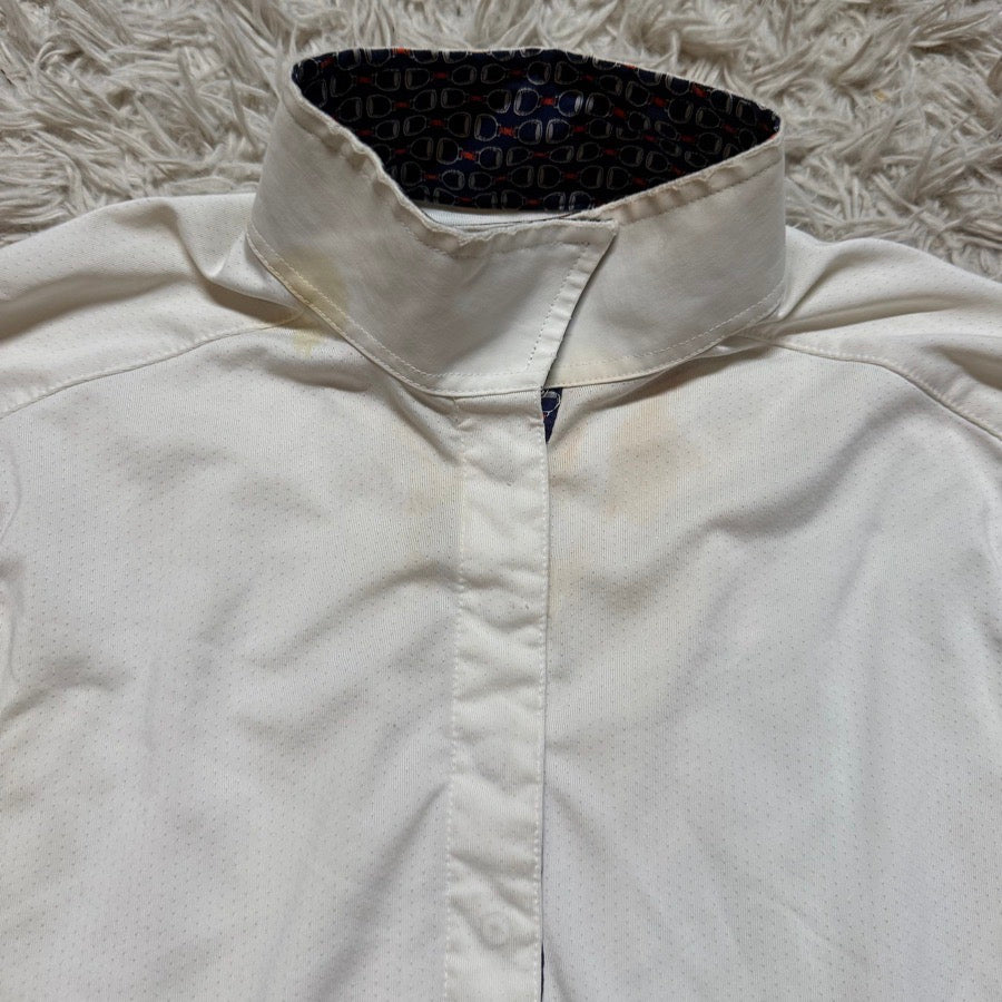 ESSEX CLASSICS Women’s Small White Essex Classics Long Sleeve Horseback Riding Show Shirt (3)