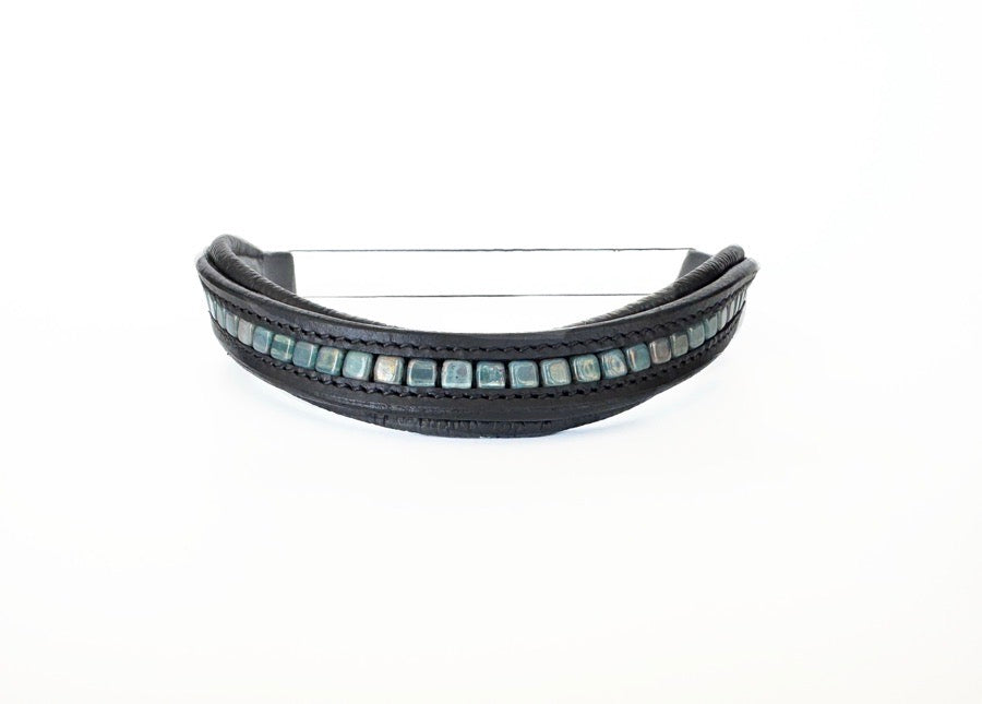 OTHER Teal Beaded Browband (2)