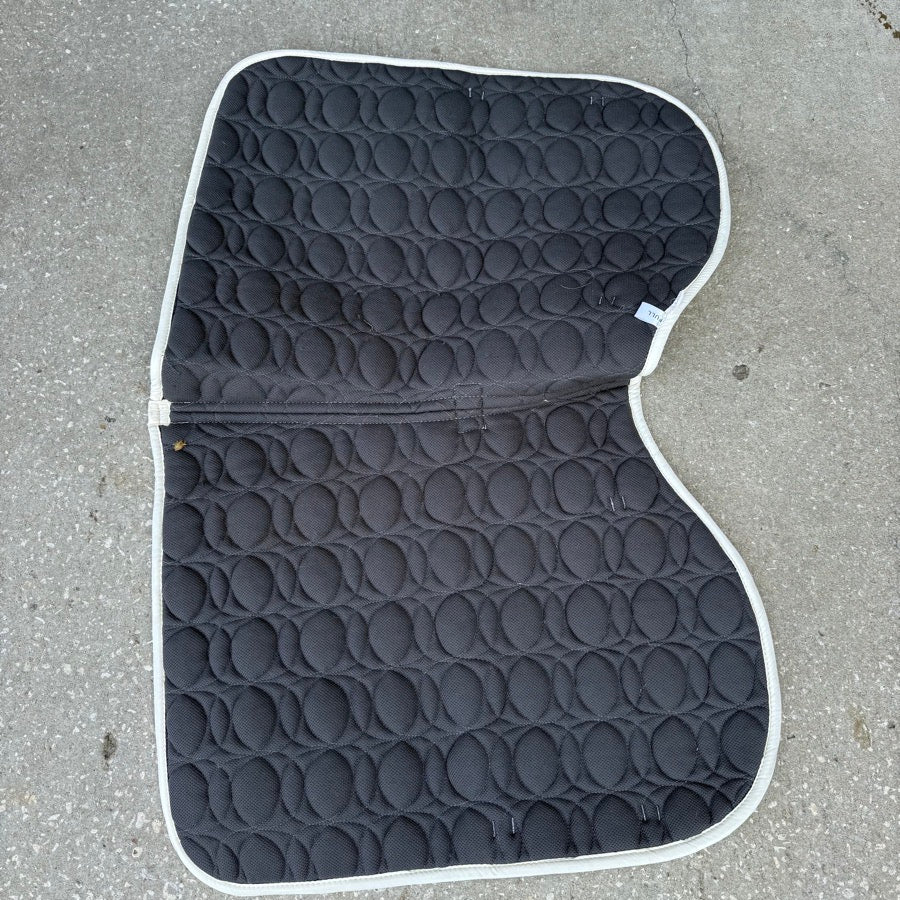 DURA-TECH White Dura-Tech Horseback Riding English Saddle Pad (2)