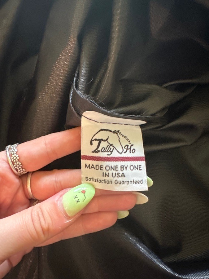 Custom tally ho coat bag